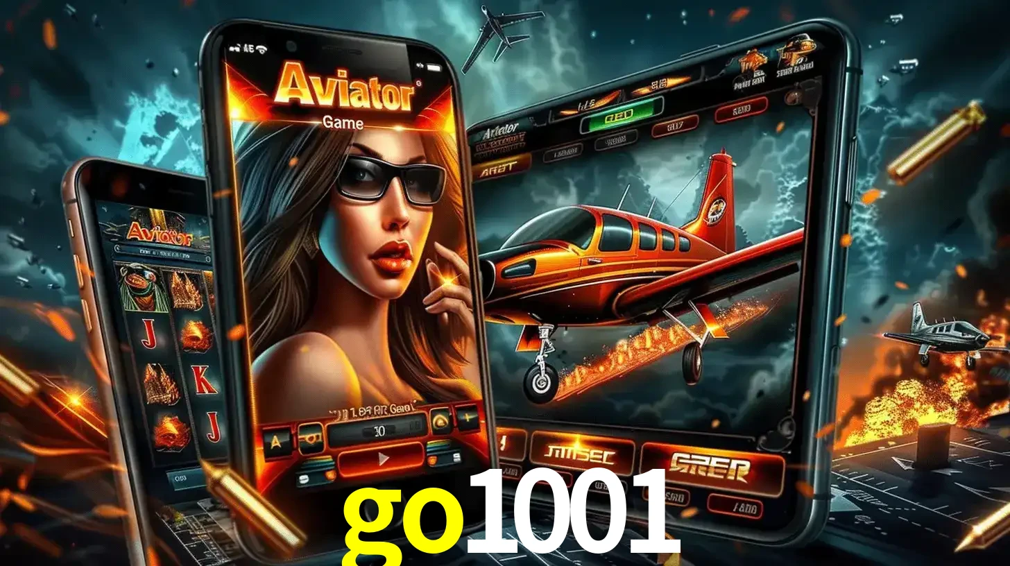 O popular jogo de apostas Aviator exibido em vários celulares e tablets, mostrando a interface emocionante e a ação de voo disponíveis para jogar agora no go1001.
